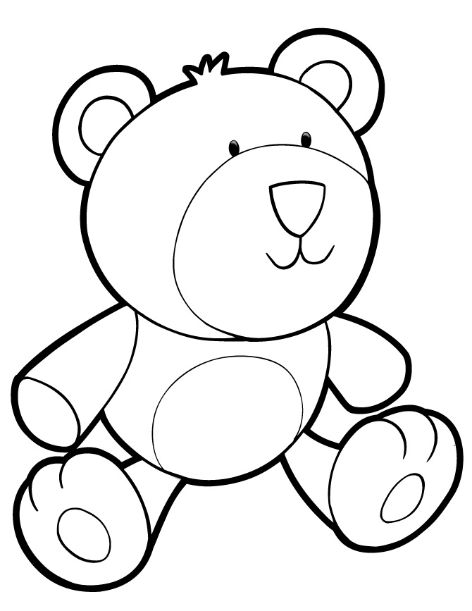 125 Teddy Bear Coloring Pages for Kids Printable 3