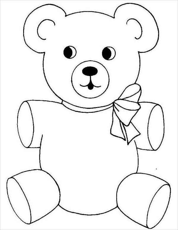 125 Teddy Bear Coloring Pages for Kids Printable 31