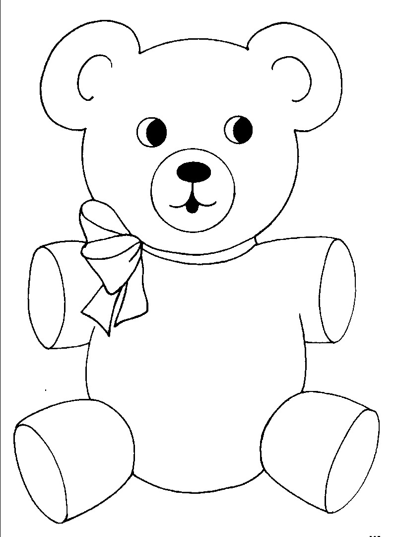 125 Teddy Bear Coloring Pages for Kids Printable 41