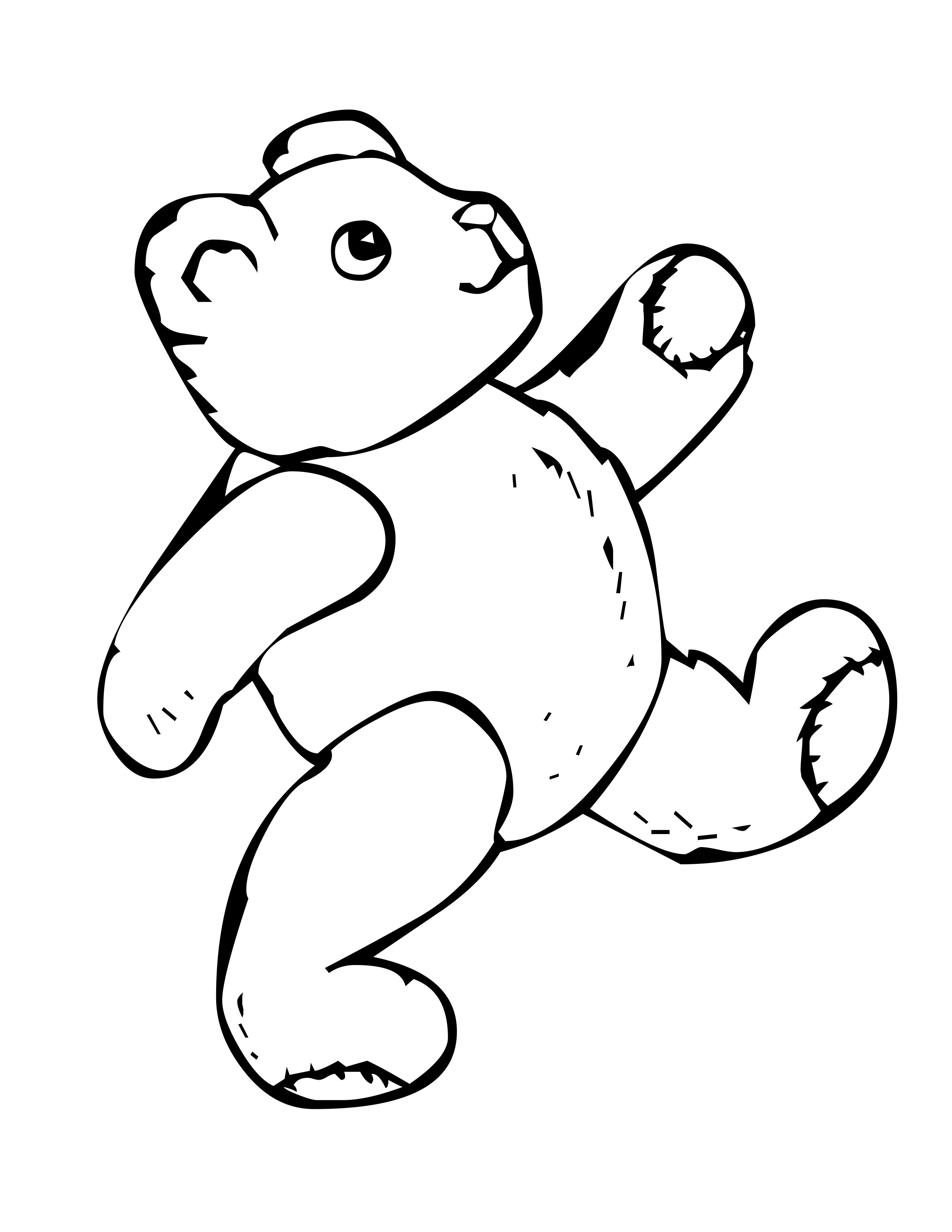 125 Teddy Bear Coloring Pages for Kids Printable 43