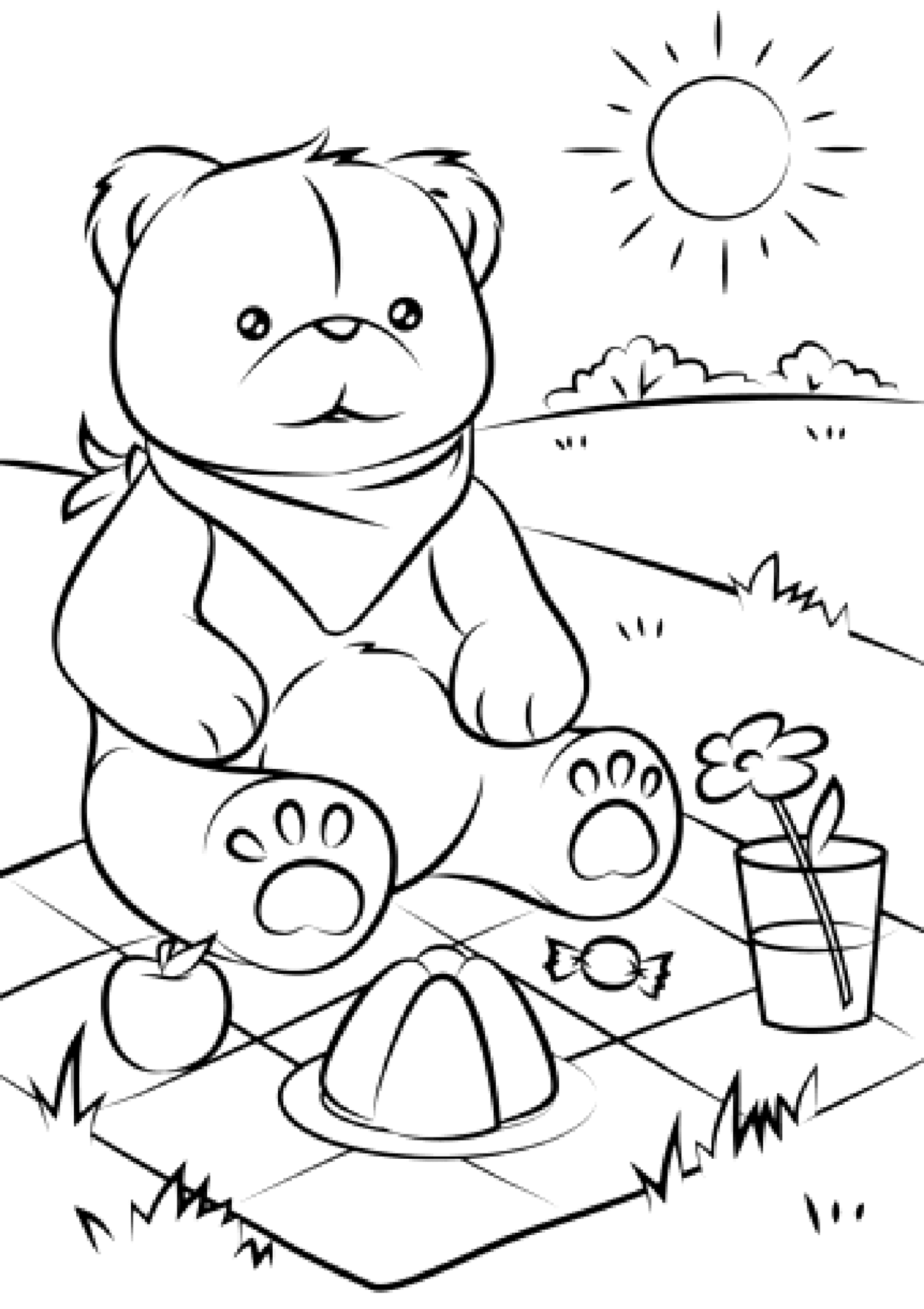 125 Teddy Bear Coloring Pages for Kids Printable 47