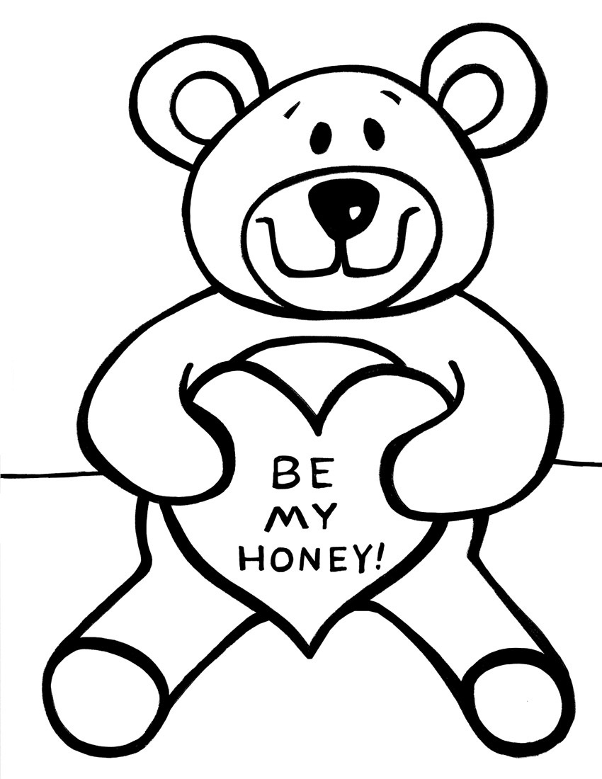 125 Teddy Bear Coloring Pages for Kids Printable 54