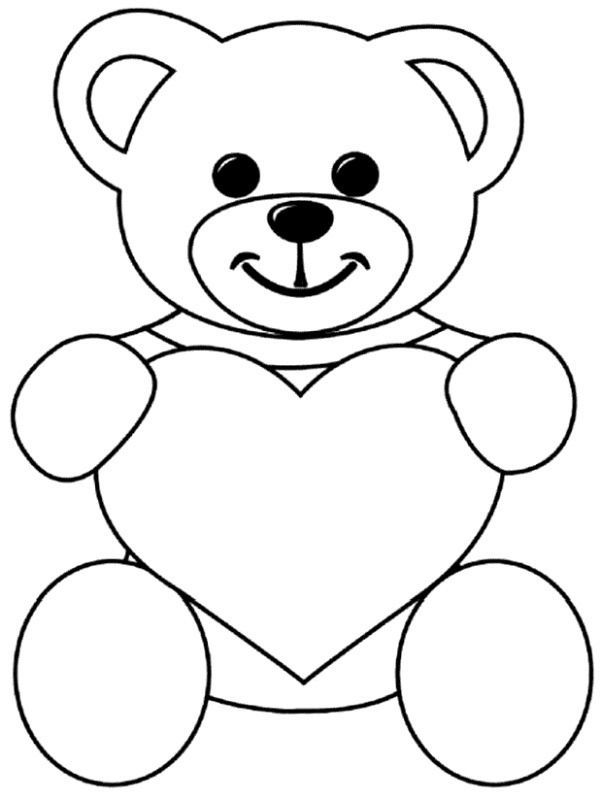 125 Teddy Bear Coloring Pages for Kids Printable 66