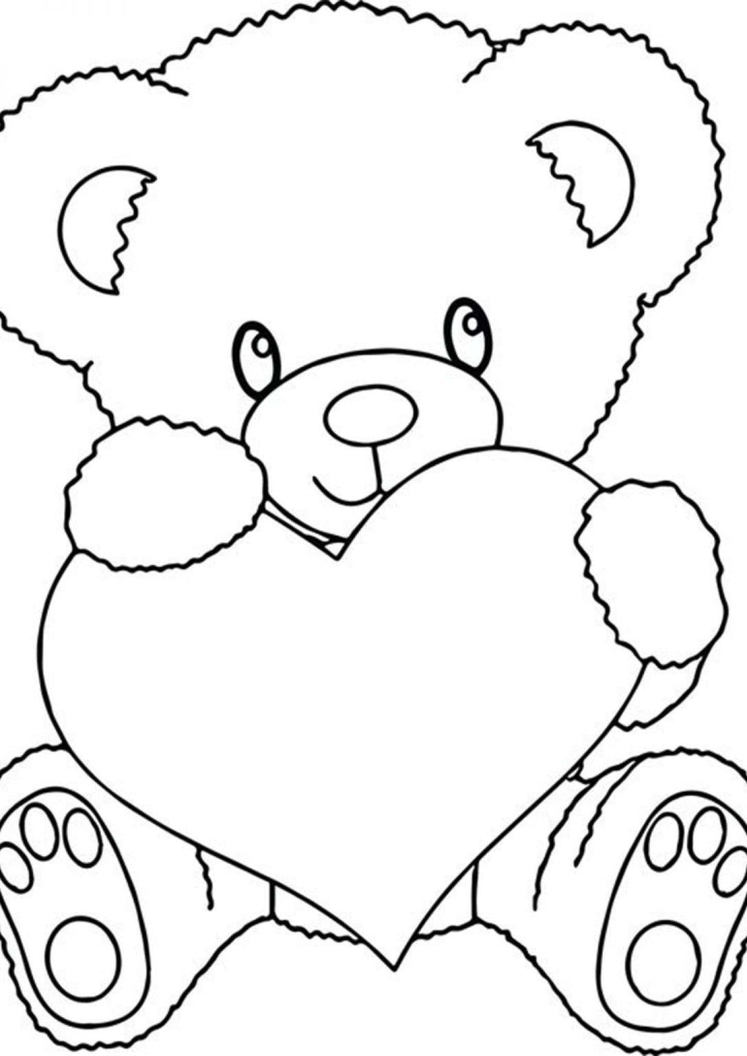 125 Teddy Bear Coloring Pages for Kids Printable 7