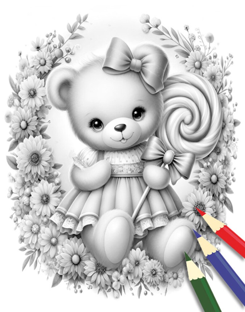 125 Teddy Bear Coloring Pages for Kids Printable 78