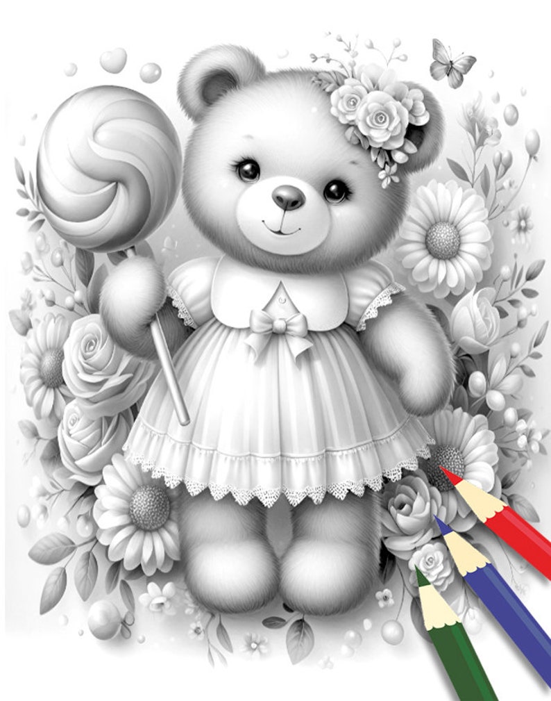 125 Teddy Bear Coloring Pages for Kids Printable 79