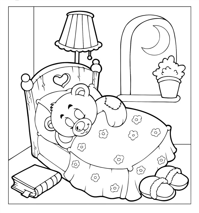 125 Teddy Bear Coloring Pages for Kids Printable 9