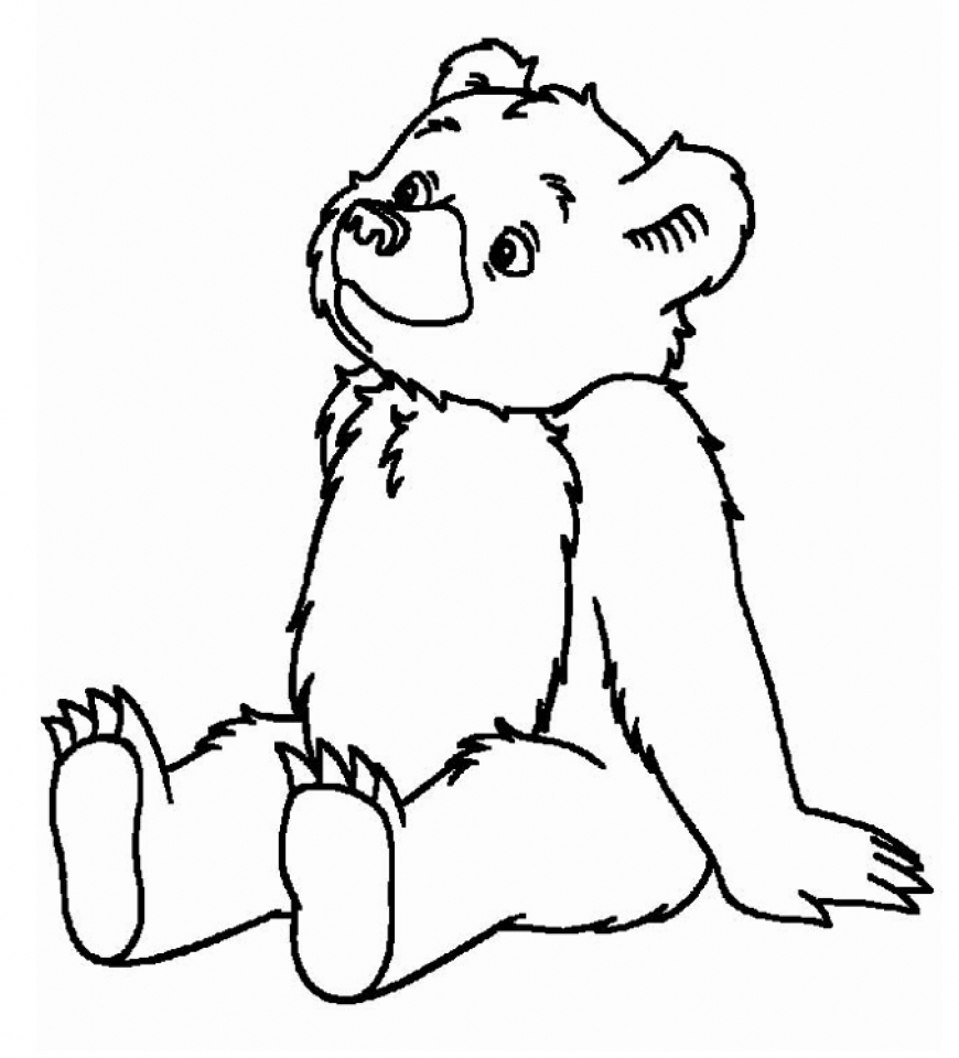 125 Teddy Bear Coloring Pages for Kids Printable 90