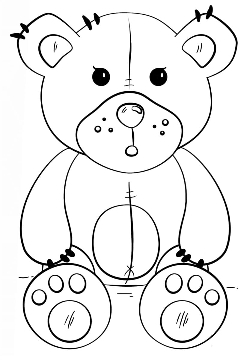 125 Teddy Bear Coloring Pages for Kids Printable 93