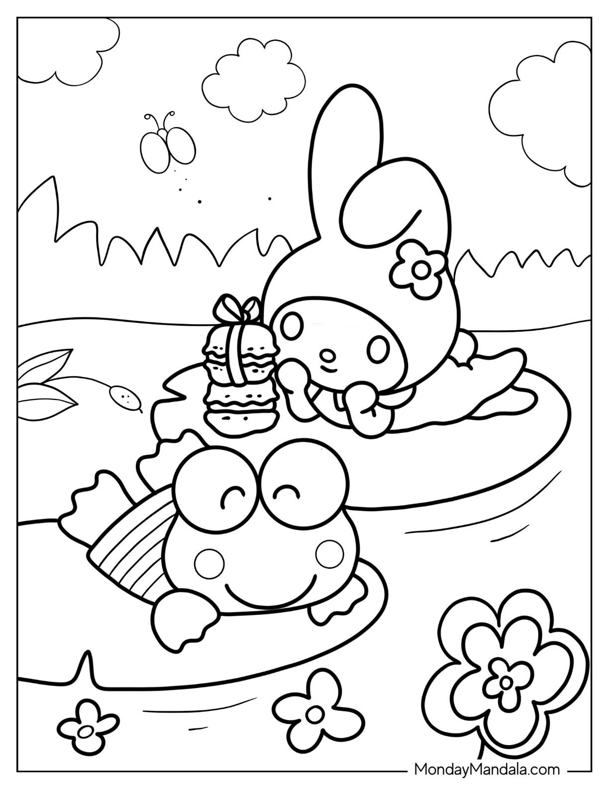 21 Kuromi Coloring Page Cute Printable