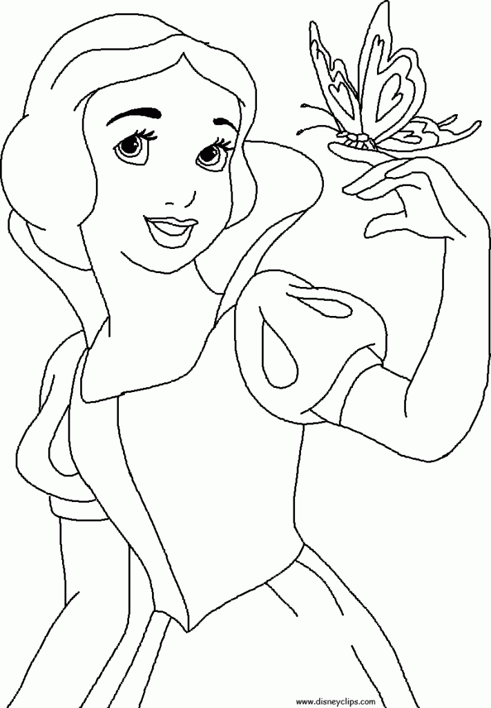 25 Beautiful Disney Princess Coloring Pages Printable 11