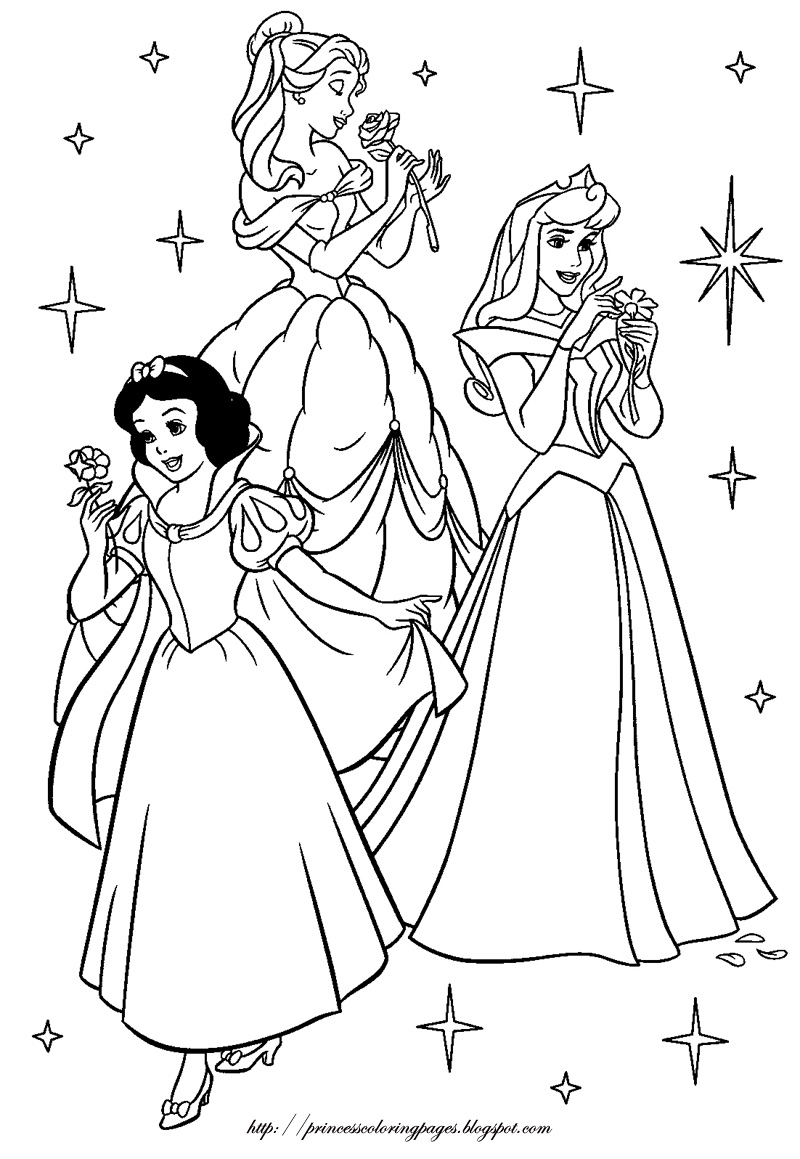 25 Beautiful Disney Princess Coloring Pages Printable 12