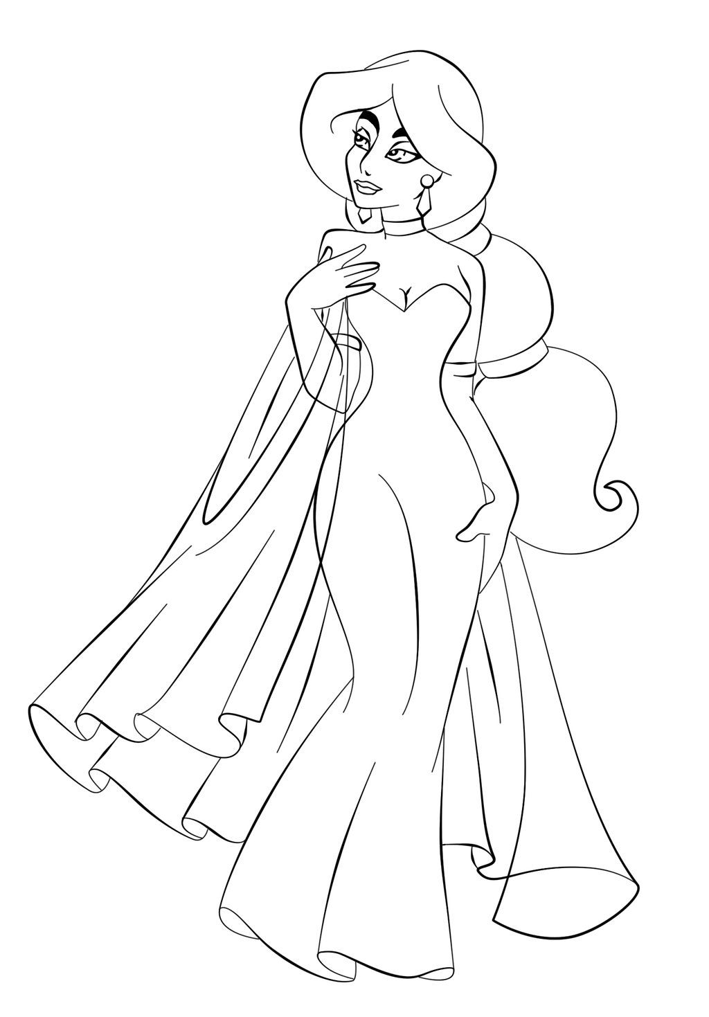 25 Beautiful Disney Princess Coloring Pages Printable 21