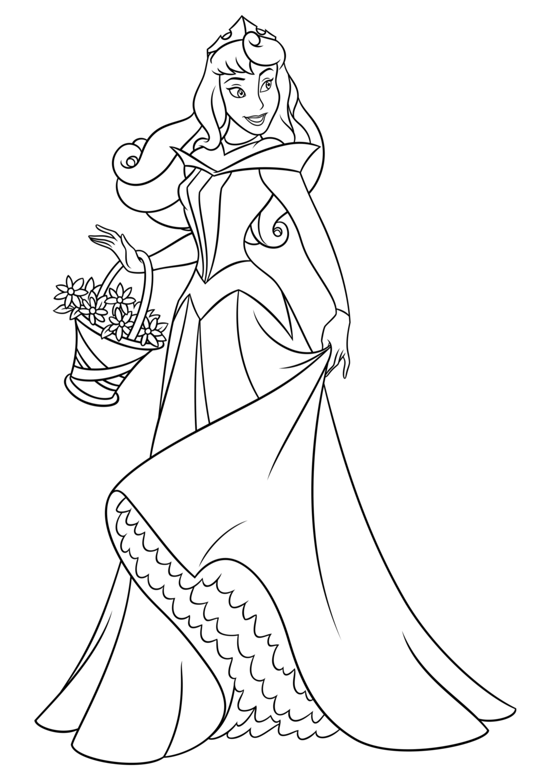 25 Beautiful Disney Princess Coloring Pages Printable 25