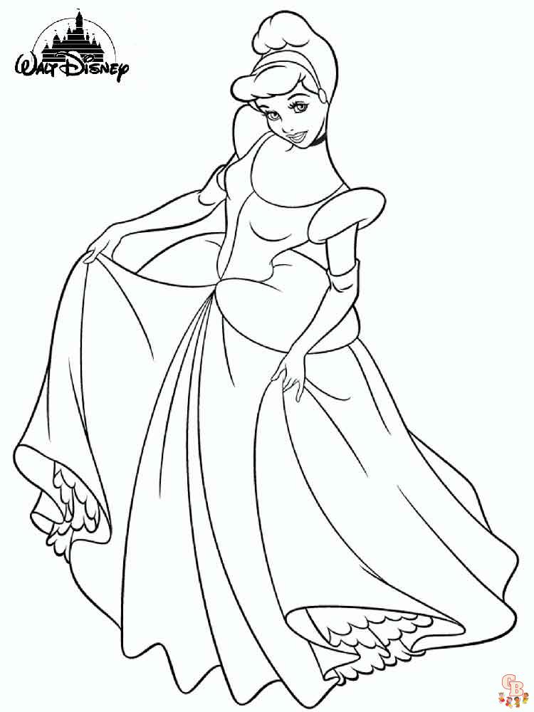 25 Beautiful Disney Princess Coloring Pages Printable 28