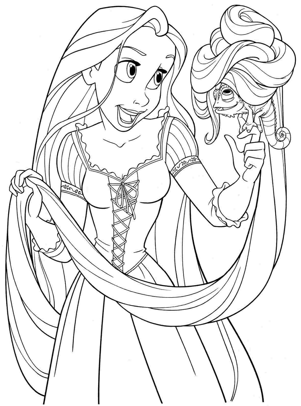 25 Beautiful Disney Princess Coloring Pages Printable 6