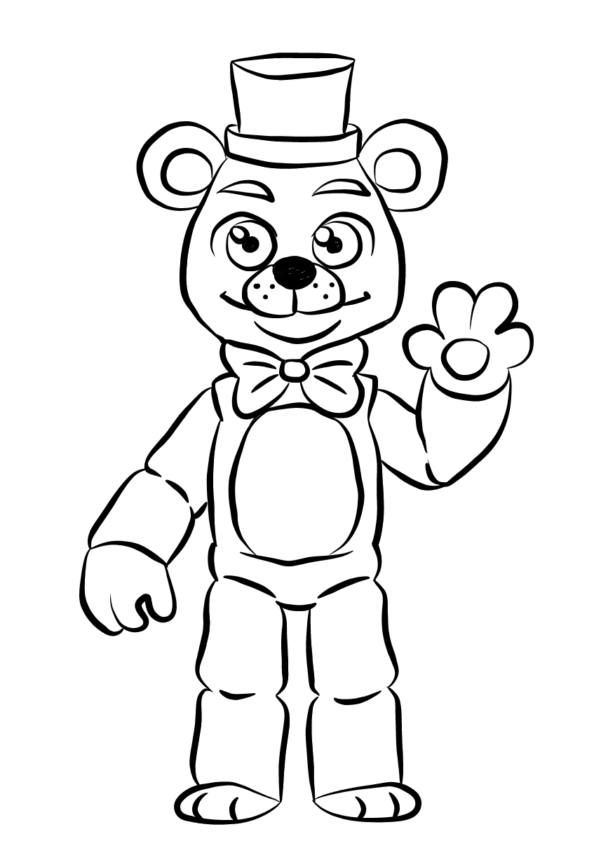 26 Spooky Five Nights At Freddy's Coloring Pages Printable 1