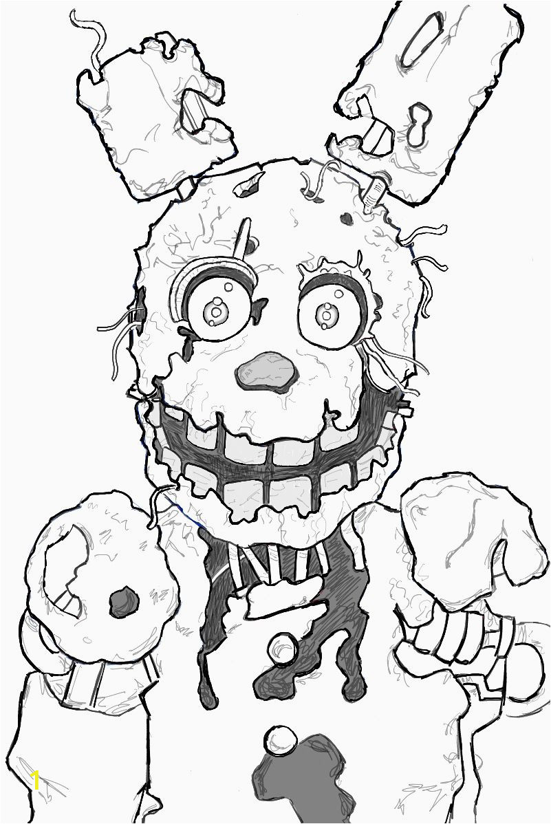 26 Spooky Five Nights At Freddy's Coloring Pages Printable 14