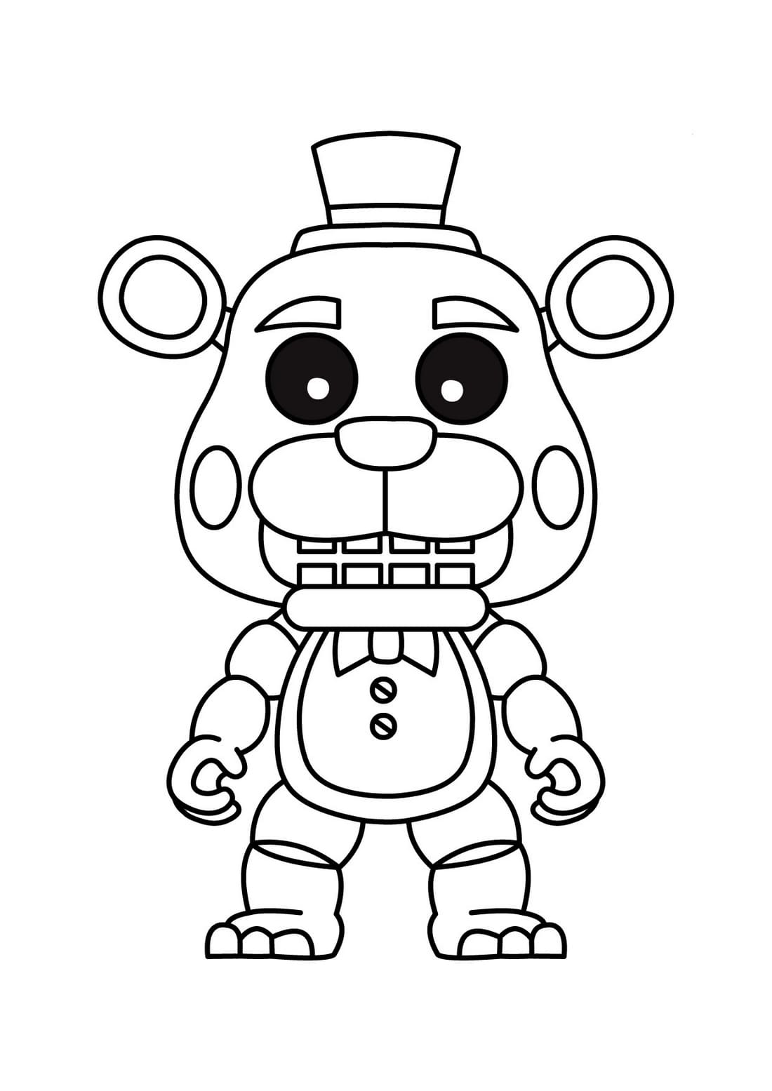 26 Spooky Five Nights At Freddy's Coloring Pages Printable 15