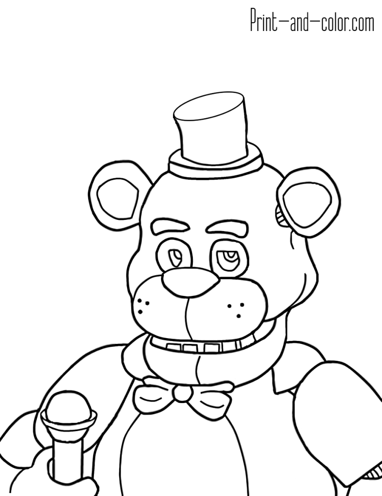 26 Spooky Five Nights At Freddy's Coloring Pages Printable 18