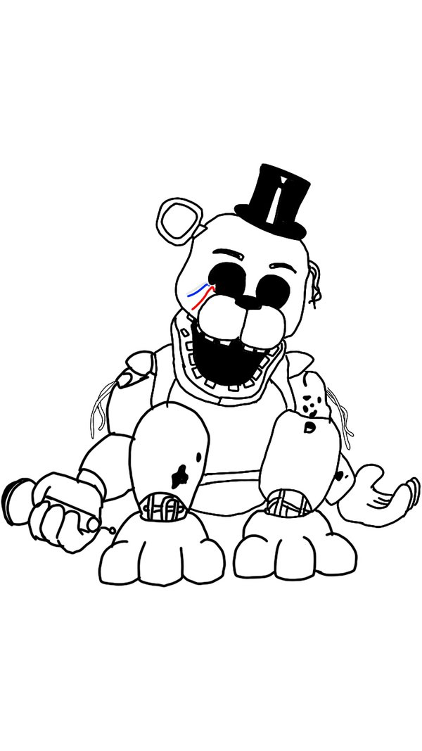 26 Spooky Five Nights At Freddy's Coloring Pages Printable 22