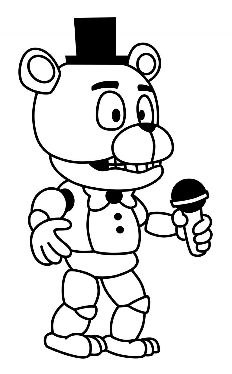 26 Spooky Five Nights At Freddy's Coloring Pages Printable 28