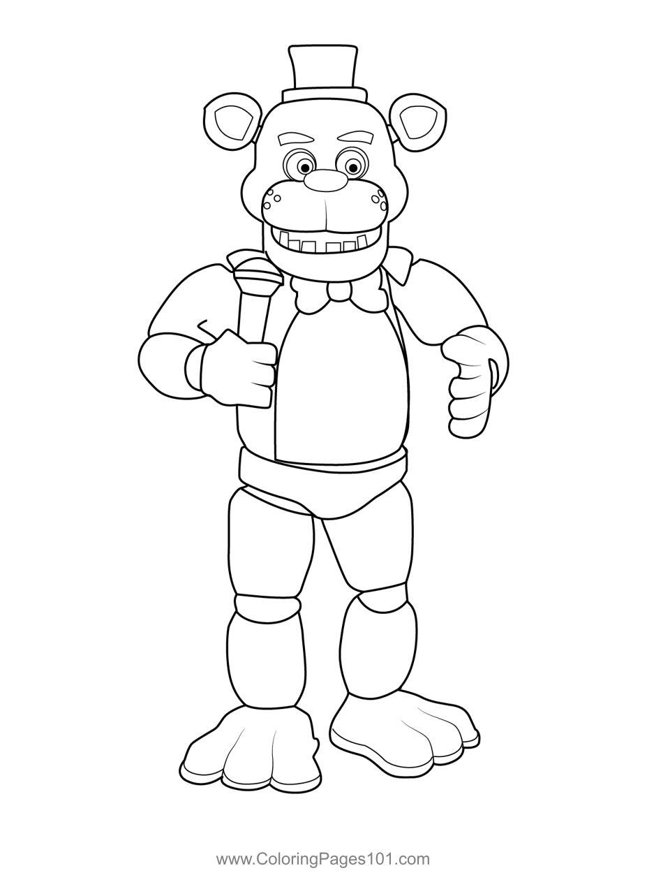 26 Spooky Five Nights At Freddy's Coloring Pages Printable 3