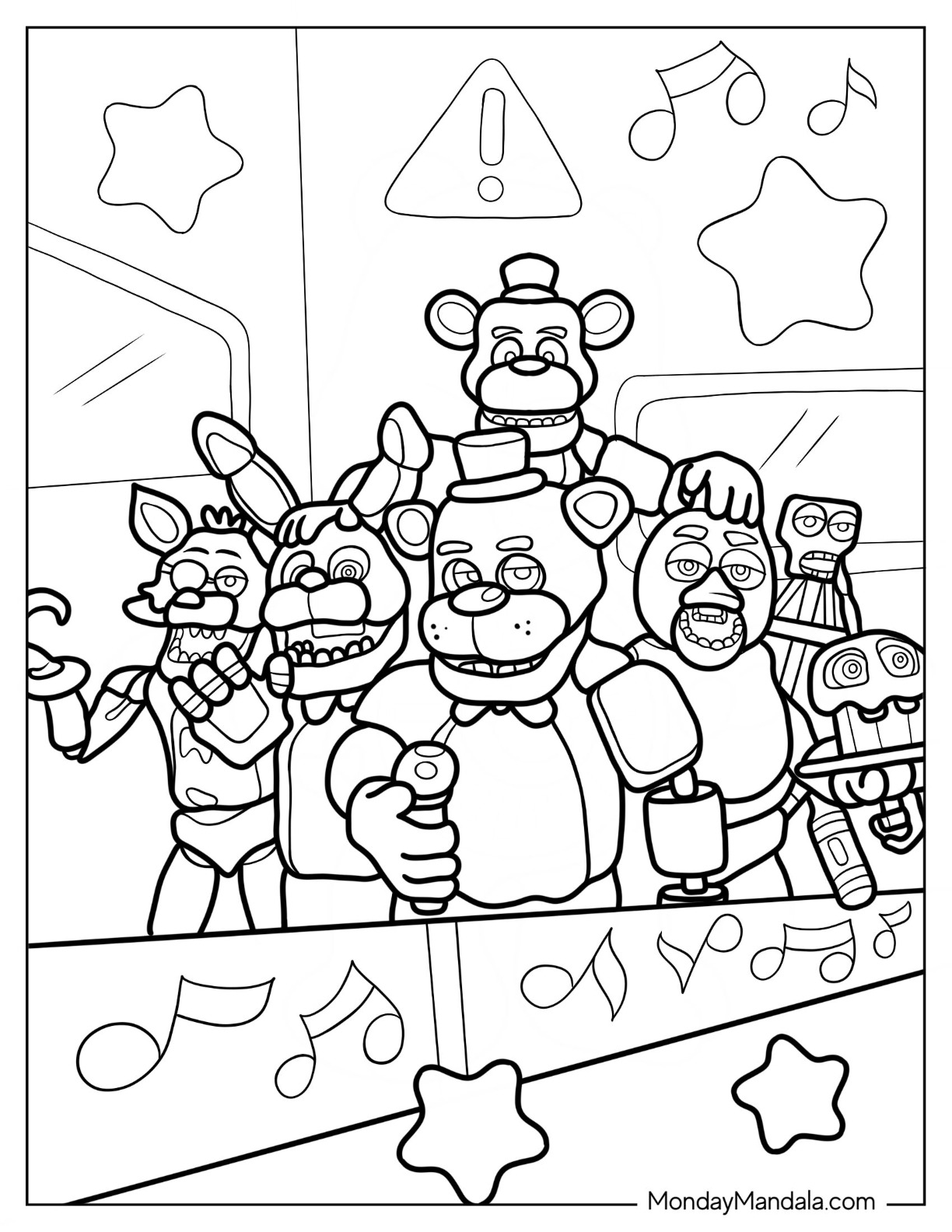 26 Spooky Five Nights At Freddy's Coloring Pages Printable 30