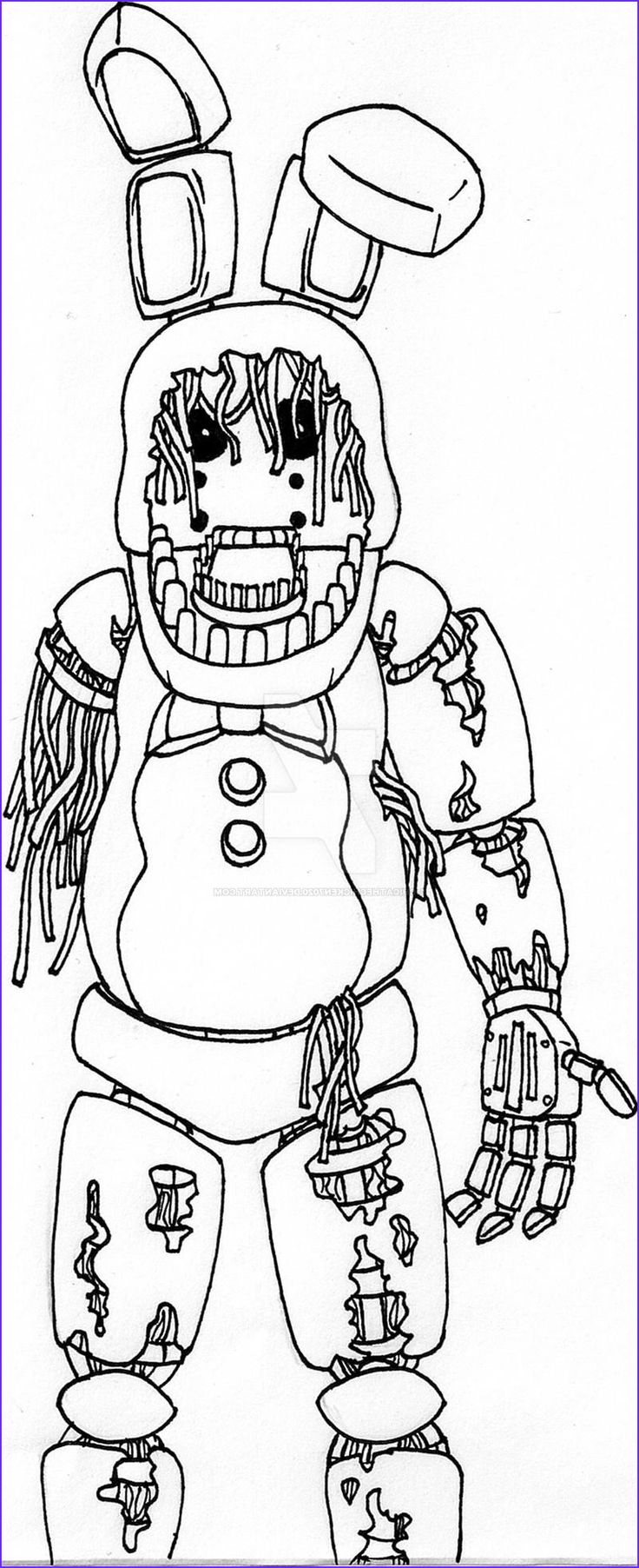 26 Spooky Five Nights At Freddy's Coloring Pages Printable 31