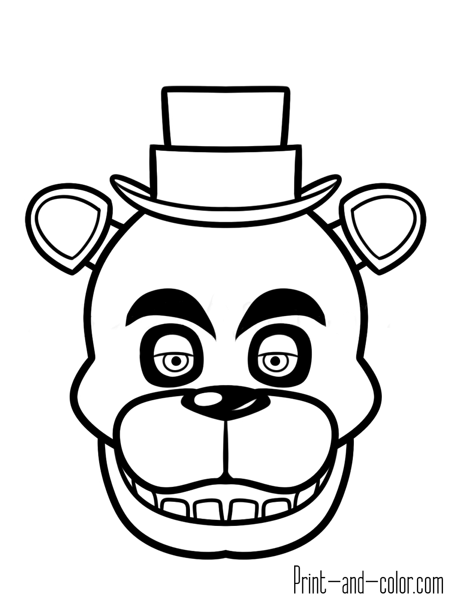 26 Spooky Five Nights At Freddy's Coloring Pages Printable 33