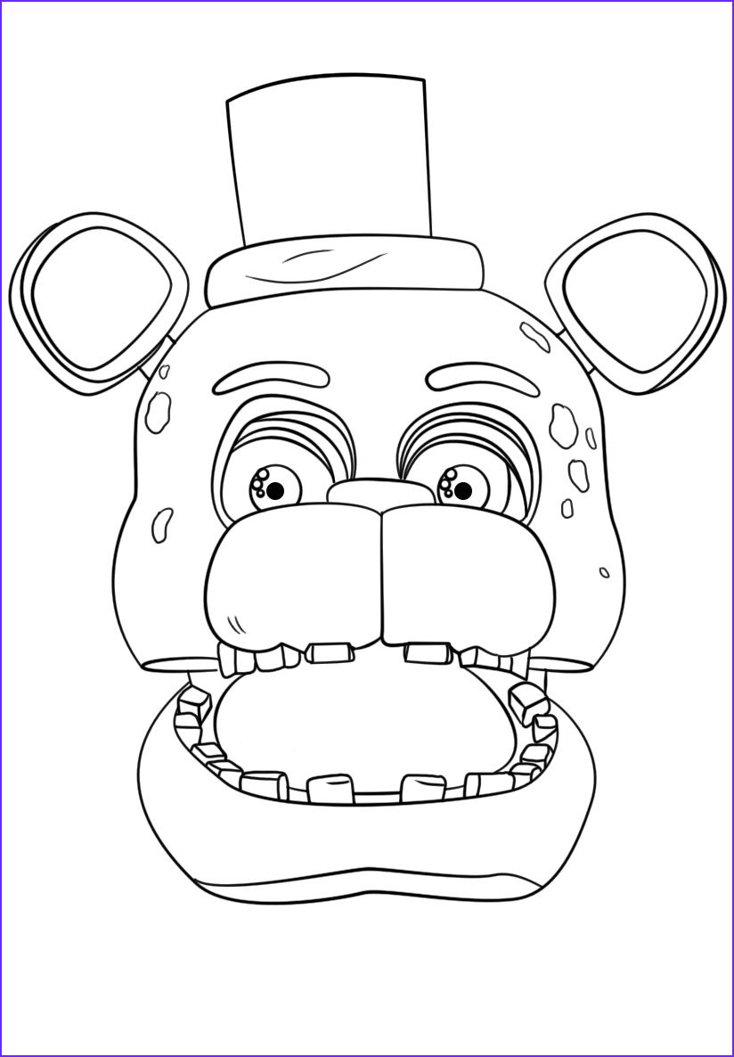 26 Spooky Five Nights At Freddy's Coloring Pages Printable 4