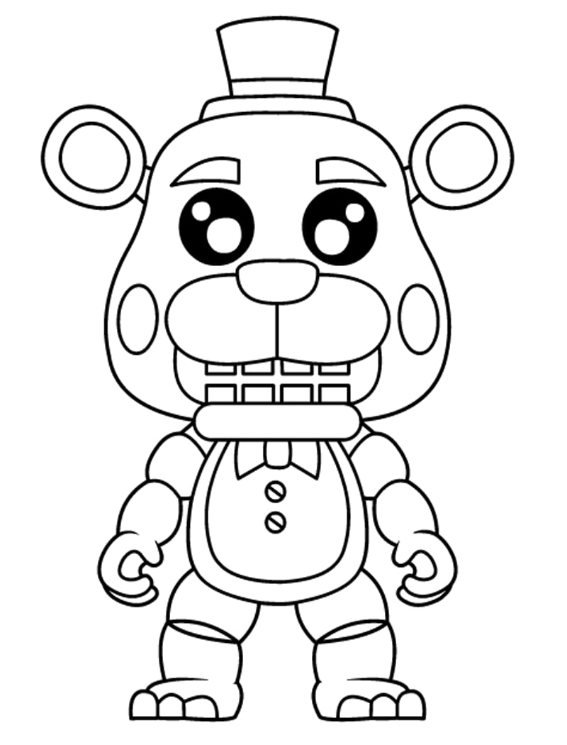 26 Spooky Five Nights At Freddy's Coloring Pages Printable 5