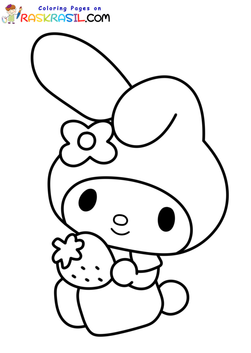 30 Easter Kuromi Coloring Pages Printable