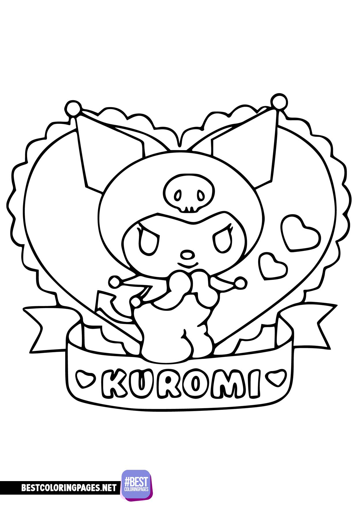 30 Kuromi Boba Coloring Pages Printable