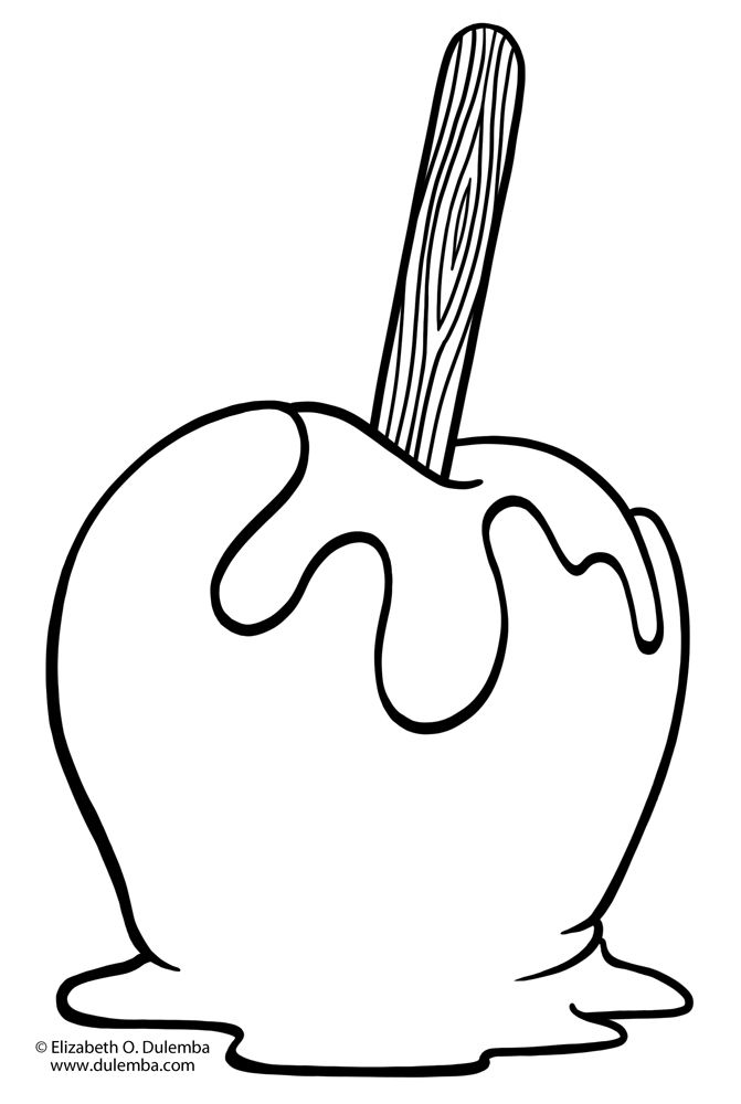 30 Mouth-Watering Apple Coloring Pages Printable 10