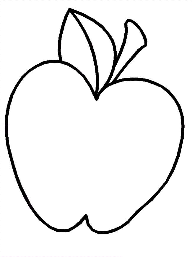 30 Mouth-Watering Apple Coloring Pages Printable 12