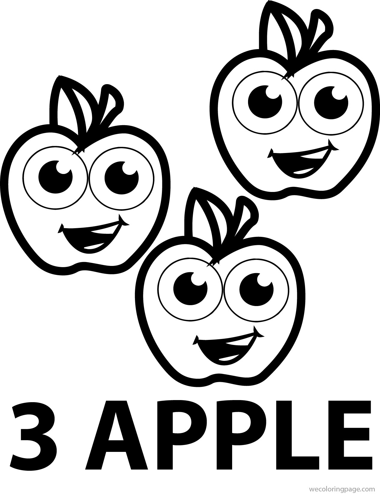 30 Mouth-Watering Apple Coloring Pages Printable 17