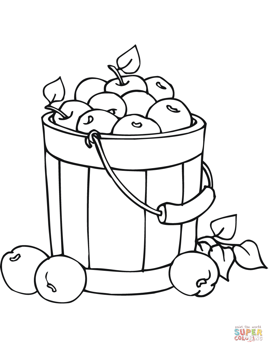 30 Mouth-Watering Apple Coloring Pages Printable 20