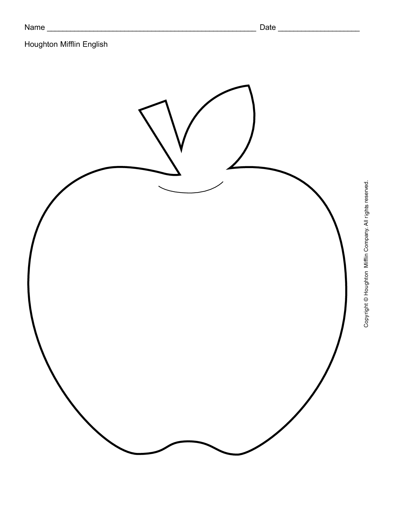 30 Mouth-Watering Apple Coloring Pages Printable 22