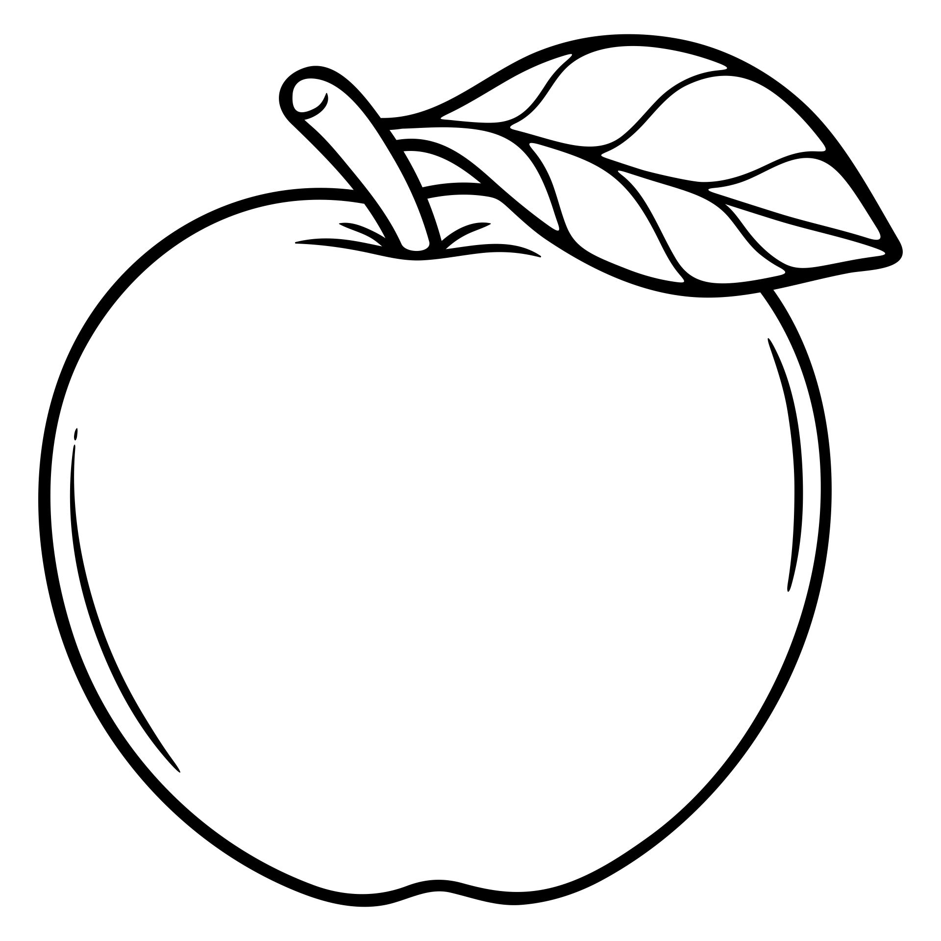 30 Mouth-Watering Apple Coloring Pages Printable 25