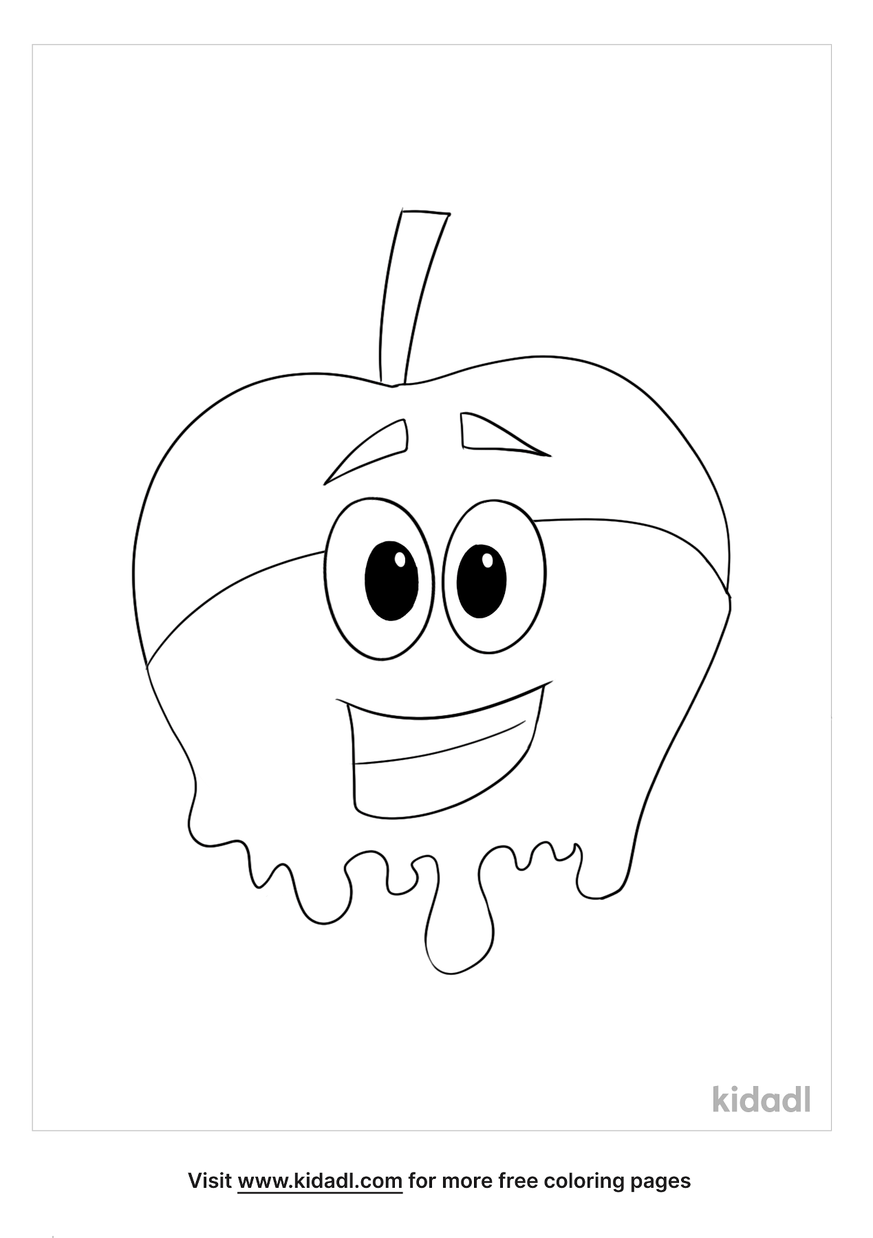 30 Mouth-Watering Apple Coloring Pages Printable 7