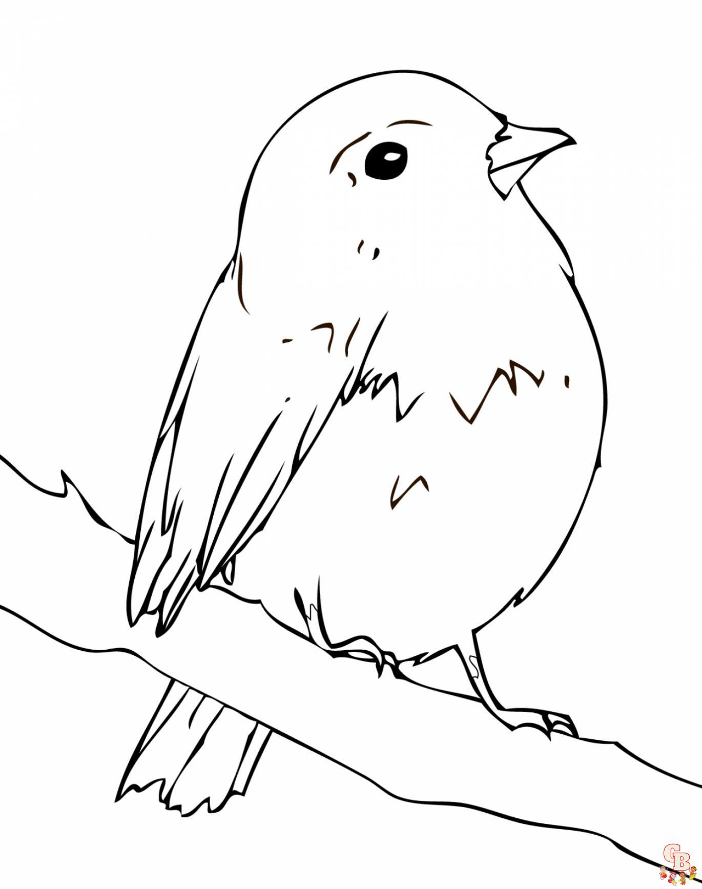 31 Charming Robin Coloring Pages Printable 7