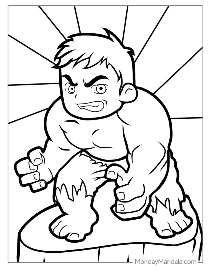 31 Mighty Hulk Coloring Pages Printable 16