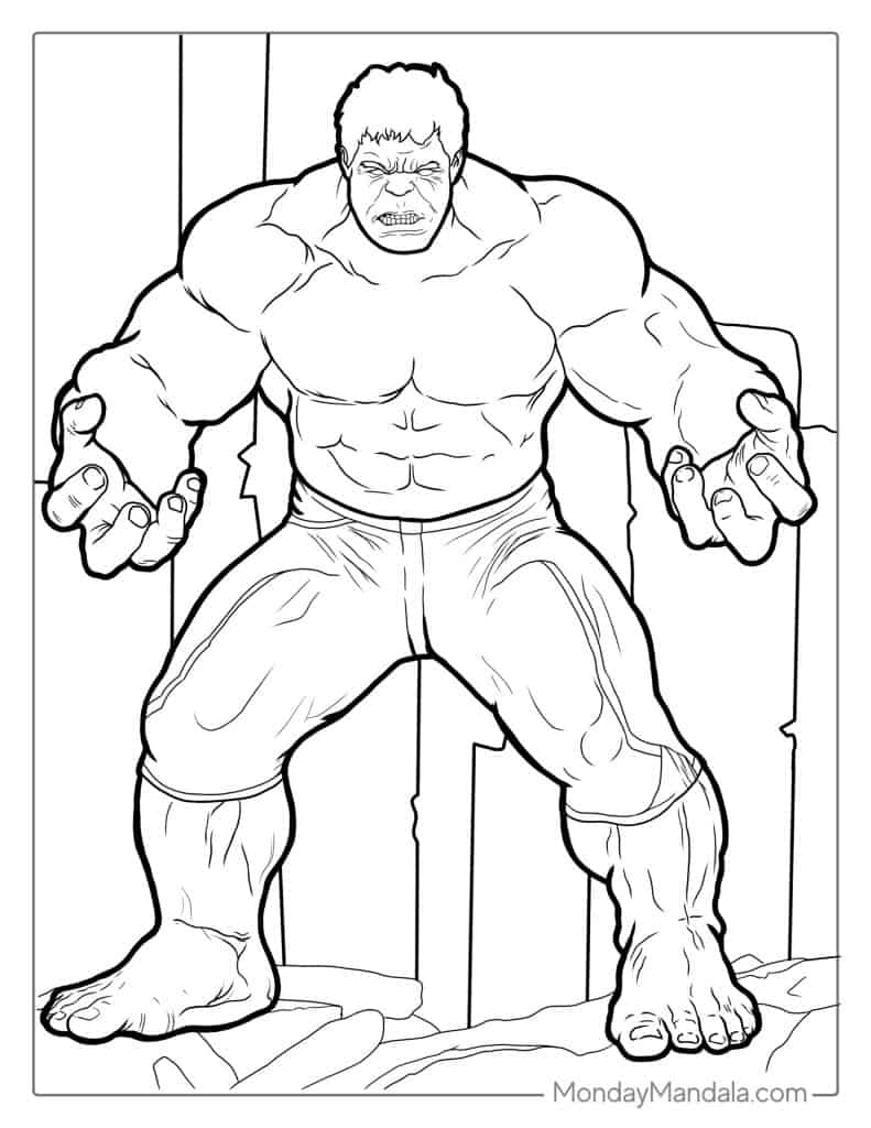 31 Mighty Hulk Coloring Pages Printable 28