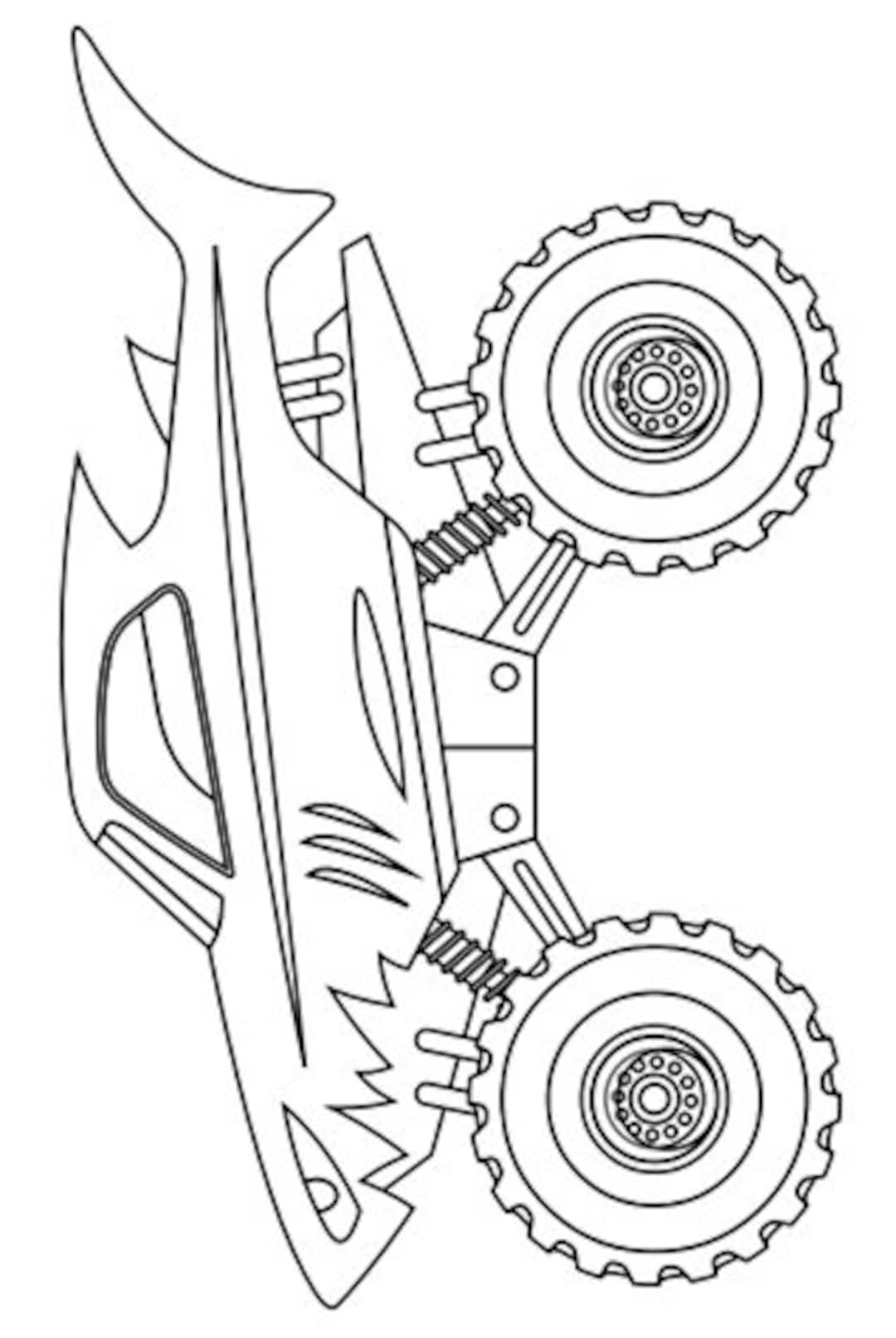 32 Thrilling Monster Jam Coloring Pages Printable 11