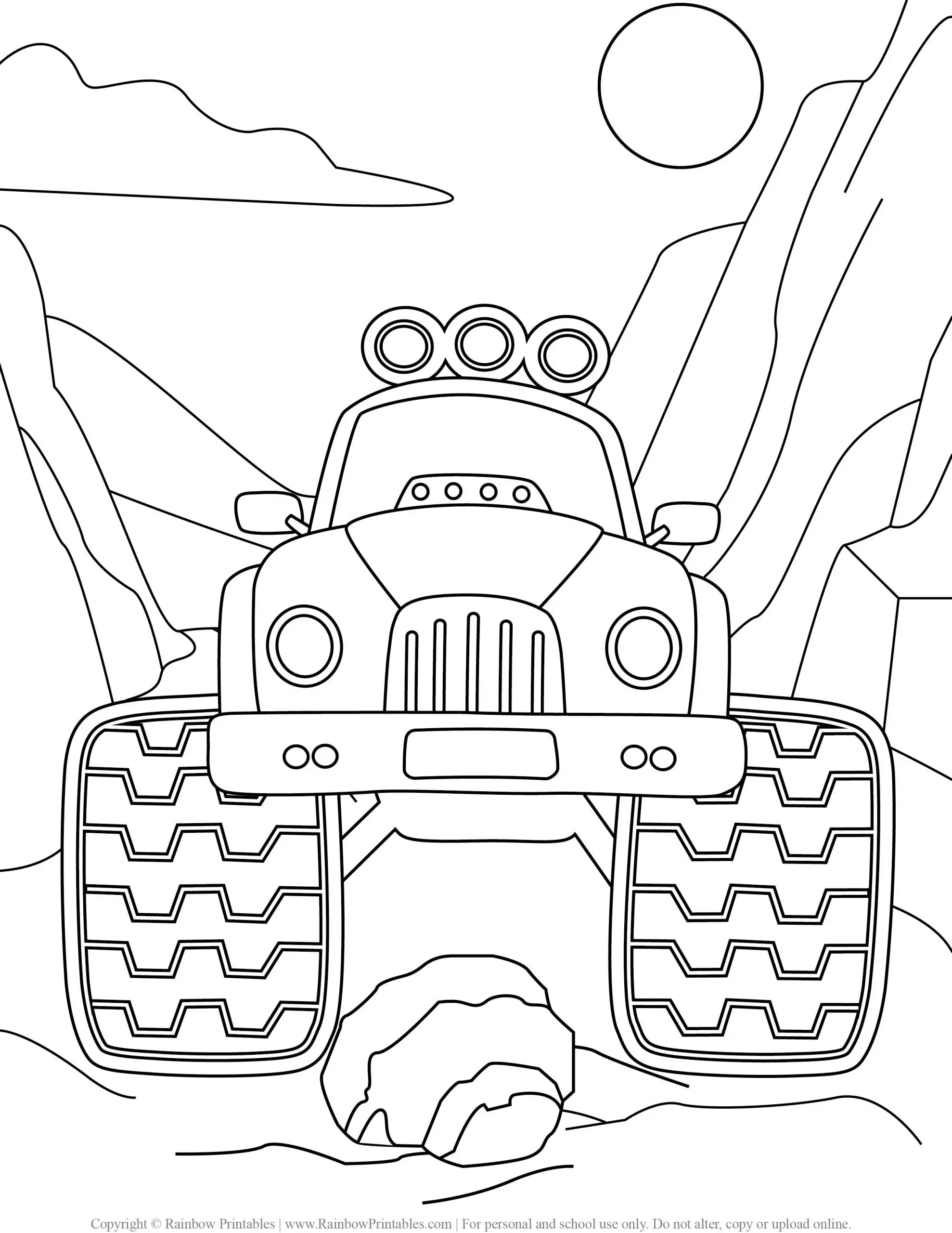 32 Thrilling Monster Jam Coloring Pages Printable 12