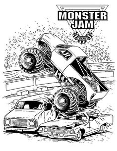 32 Thrilling Monster Jam Coloring Pages Printable 19