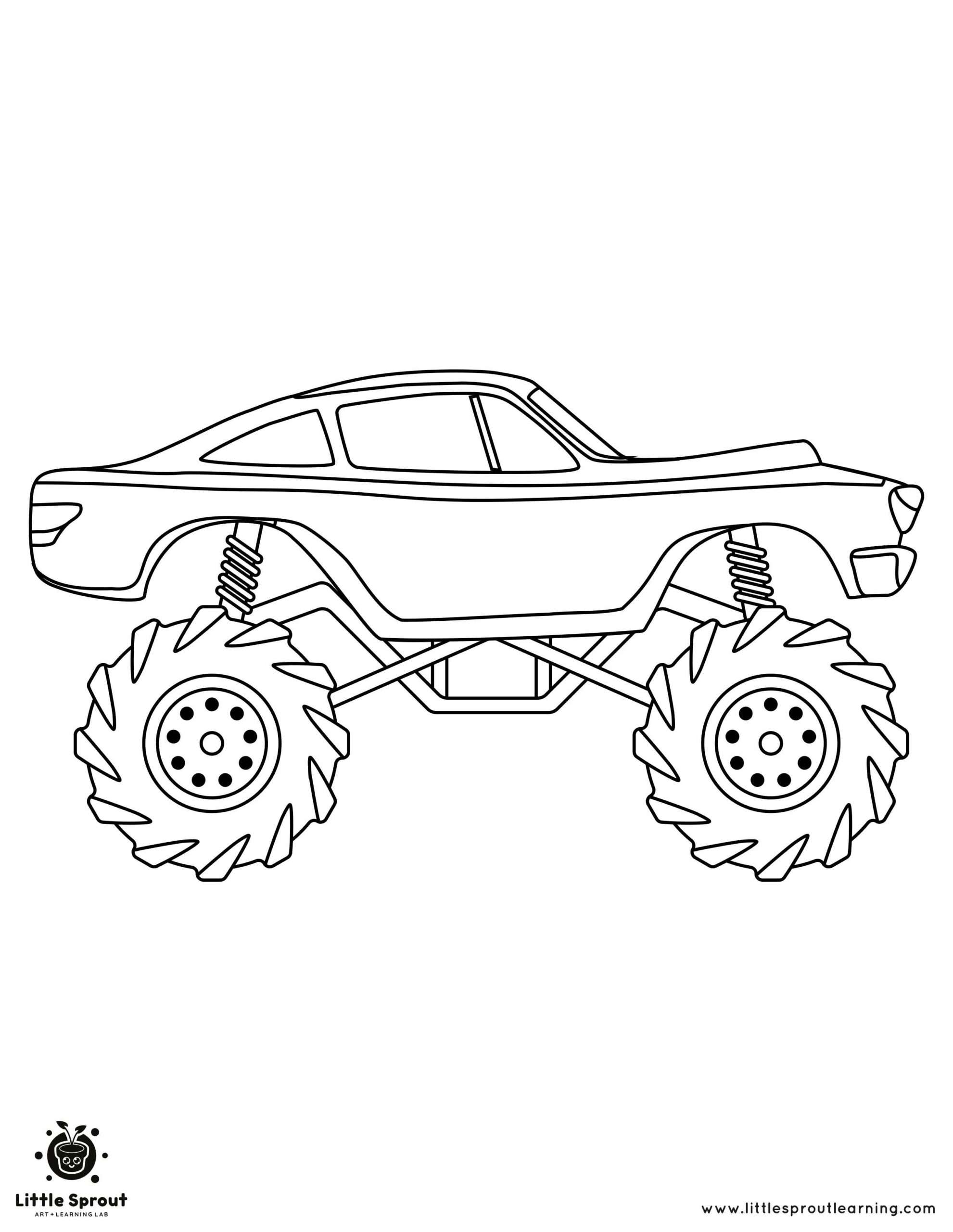 32 Thrilling Monster Jam Coloring Pages Printable 21