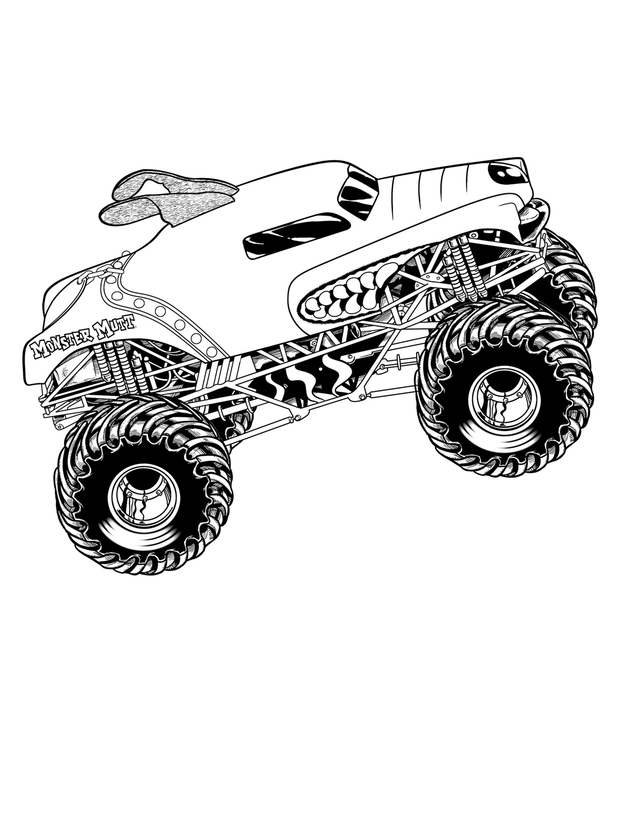 32 Thrilling Monster Jam Coloring Pages Printable 25