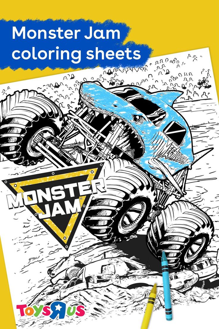 32 Thrilling Monster Jam Coloring Pages Printable 26